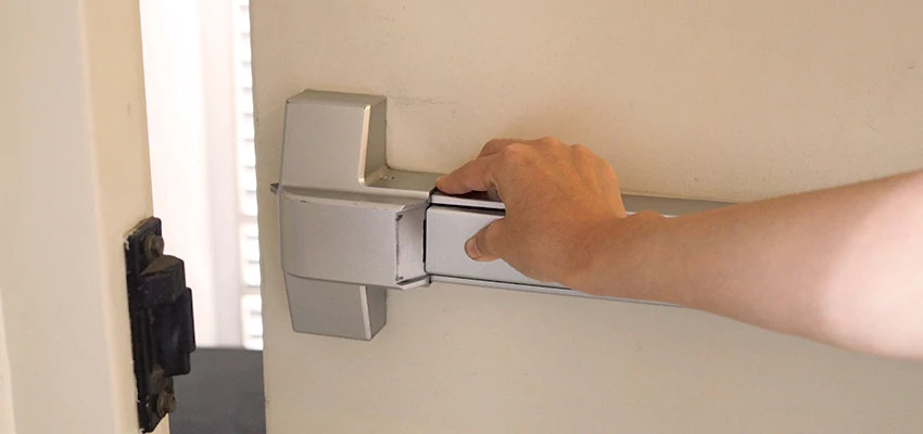 Roller Gate Panic Bar Installation in Gravenhurst, Ontario